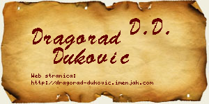 Dragorad Duković vizit kartica